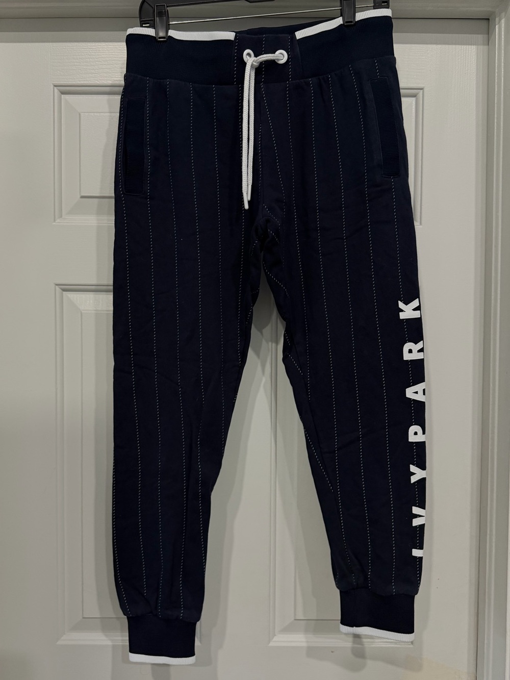 Ivy park blue and white sweatpants